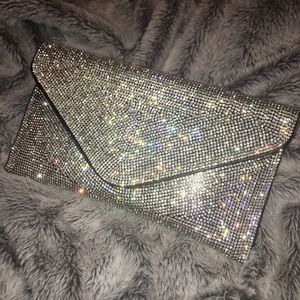 BNWT AKIRA Rhinestone Encrusted Clutch 💎